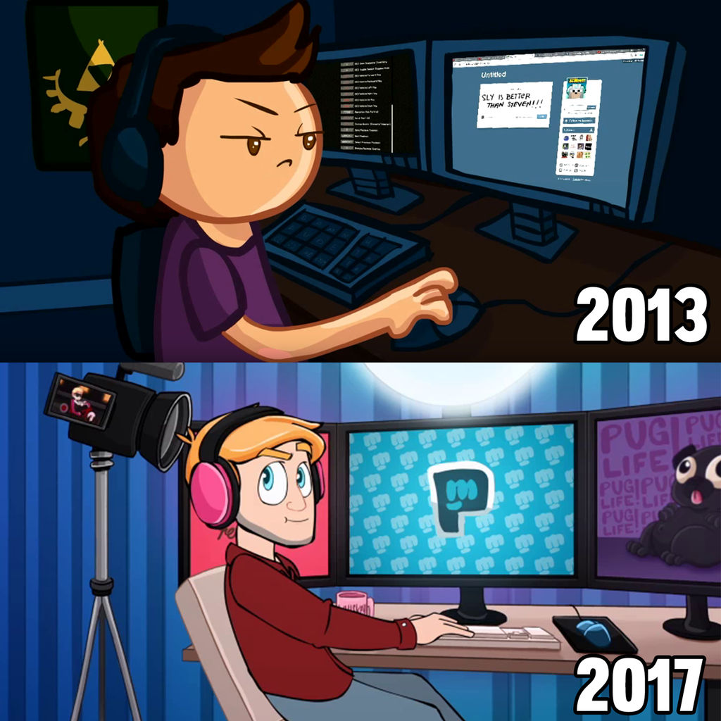 2013 vs 2017 Animation Improvements by CypherDen