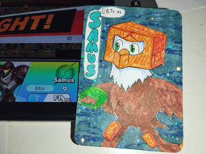 EBJr as Samus Amiibo Card