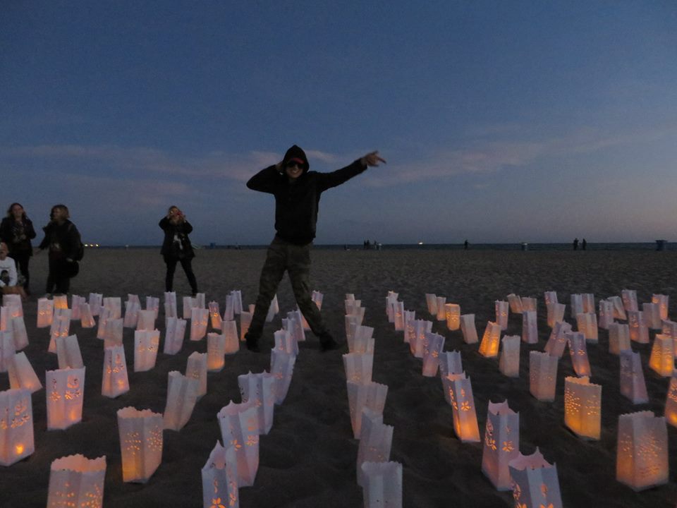 LANTERNS OF LOVE FOR MICHAEL - SANTA MONICA BEACH