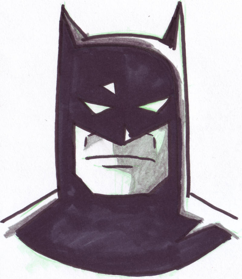 Batman - animated series face by kubankin on DeviantArt