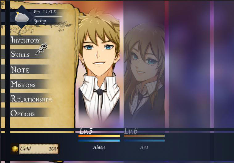 Character Menu by Estra1515 on DeviantArt
