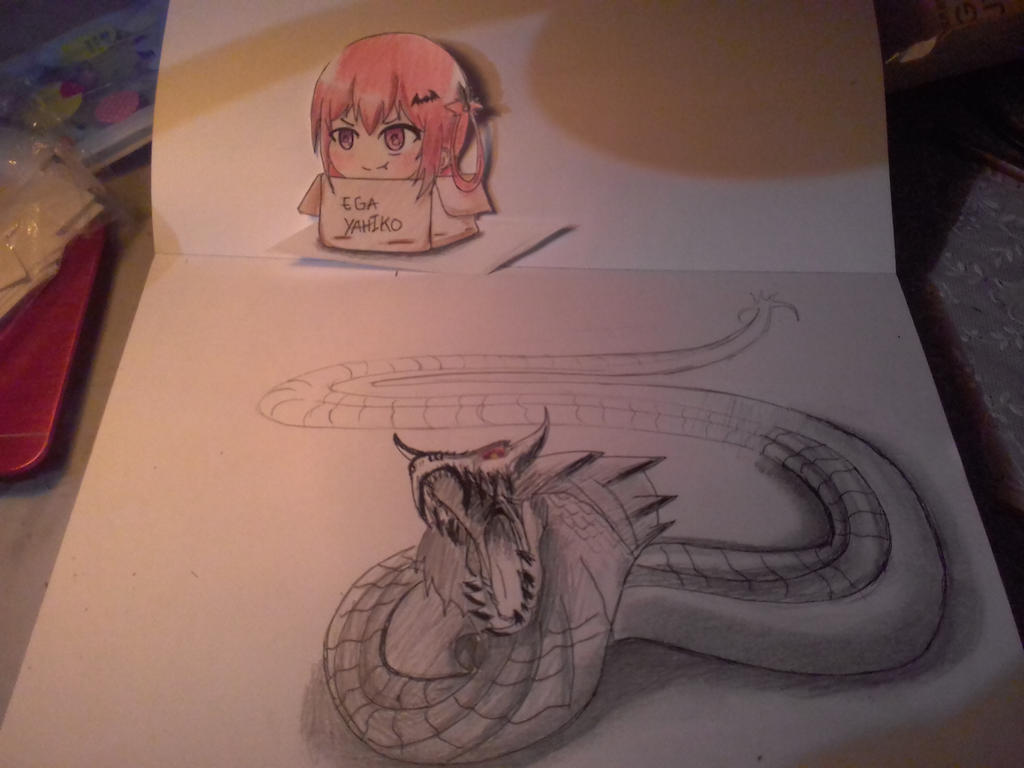 Dragon 3d Art Pensil By Egayahiko On Deviantart
