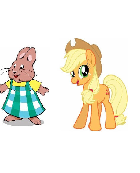 Applejack Rabbit Picture Louise bunny meets applejack from mlp. by TreyKrumelWilliam on DeviantArt