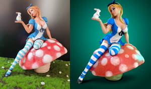 Alice in Wonderland with Rabbit SFW