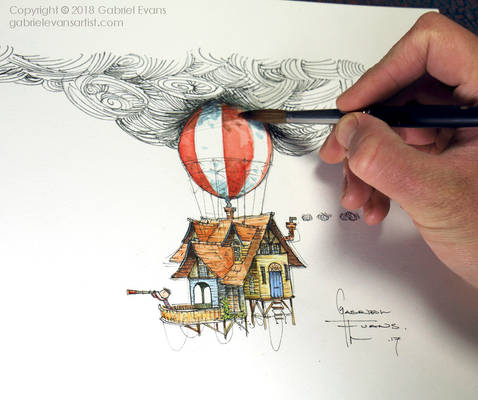 Balloon House Design For Int. Board on Books