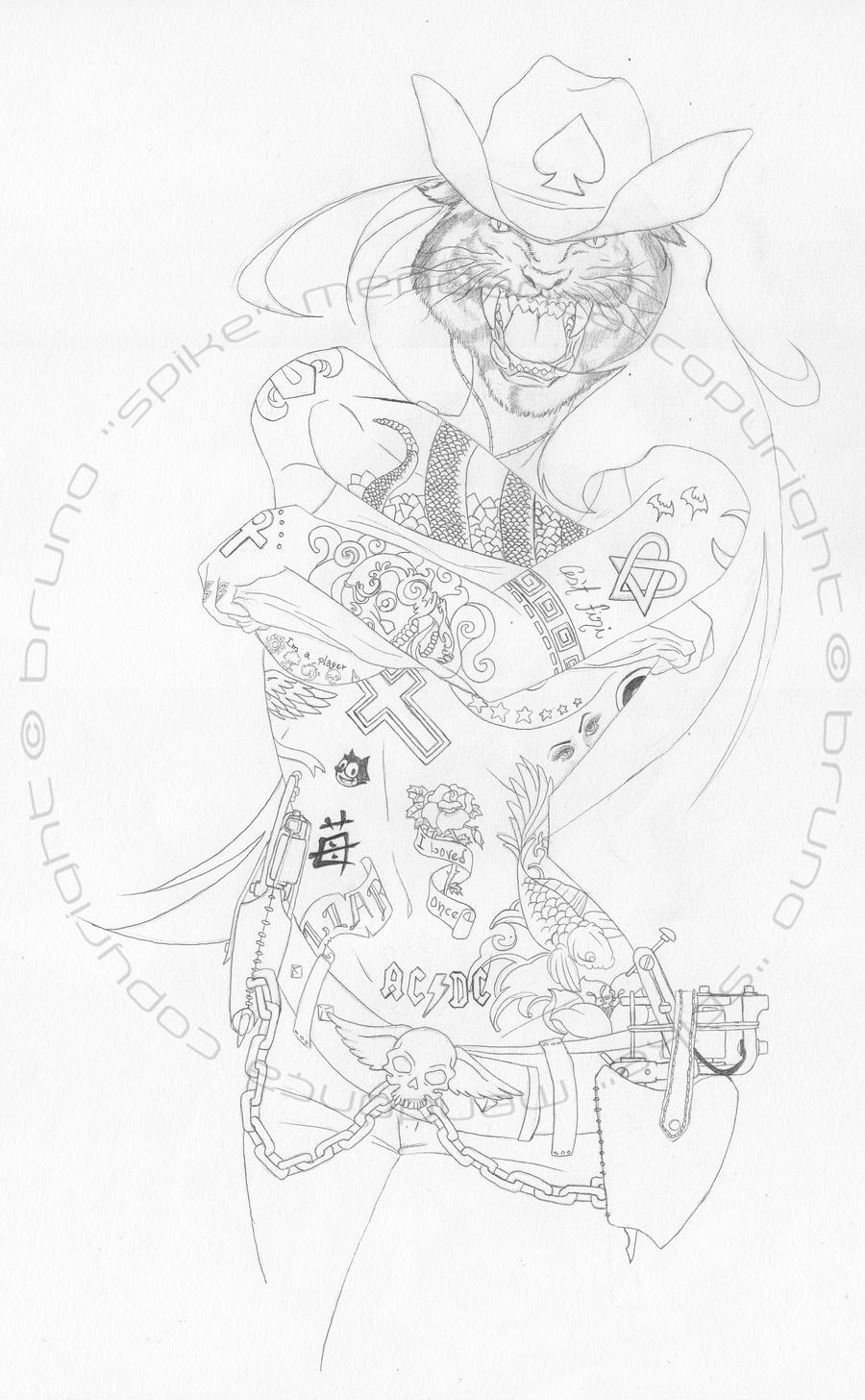 Tattoo Cowgirl - WIP II