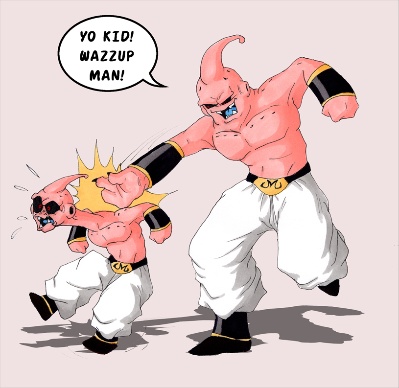 Majin Vejita Vs Majin Boo by LuffyWKF on DeviantArt