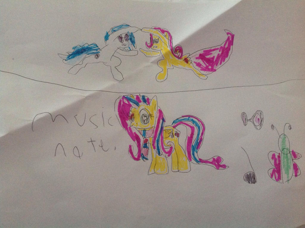 Deviantart Re Note vinyl and fluttershy fusion: music note by thebabypokemon on DeviantArt