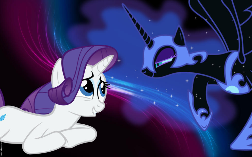 Nightmare Moon and Rarity by DiscordFAN on DeviantArt