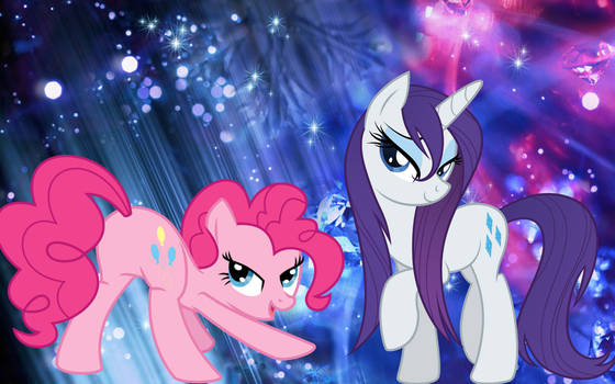 Rarity and Pinkie Pie being sexy