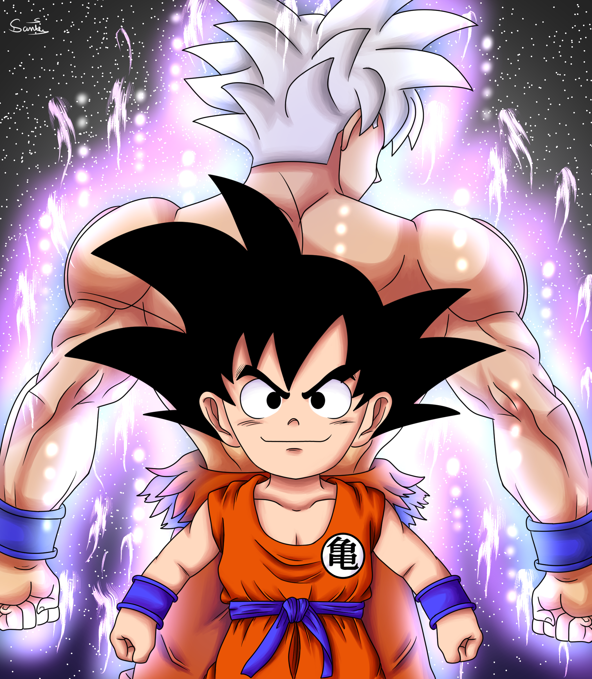 Art evolution#Oozaru #dragonball #Goku #Songoku #KidGoku #fanart #digi