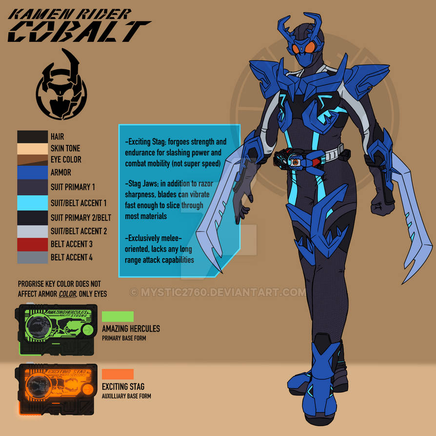Kamen Rider OC: Cobalt Exciting Stag by Mystic2760 on DeviantArt