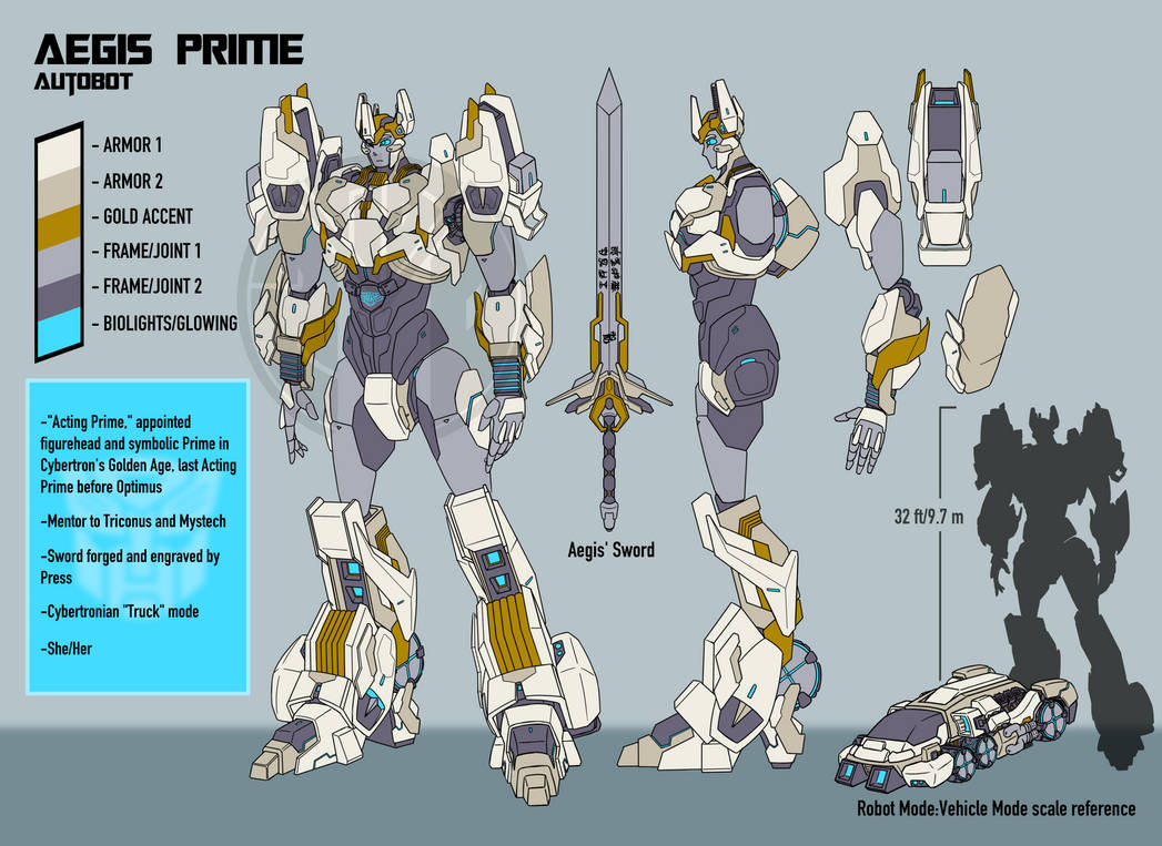 Transformers OC: Autobot Aegis Prime by Mystic2760 on DeviantArt