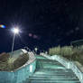 Stairway at night