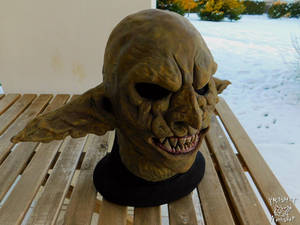 LARP Yellowish brown Goblin latex mask