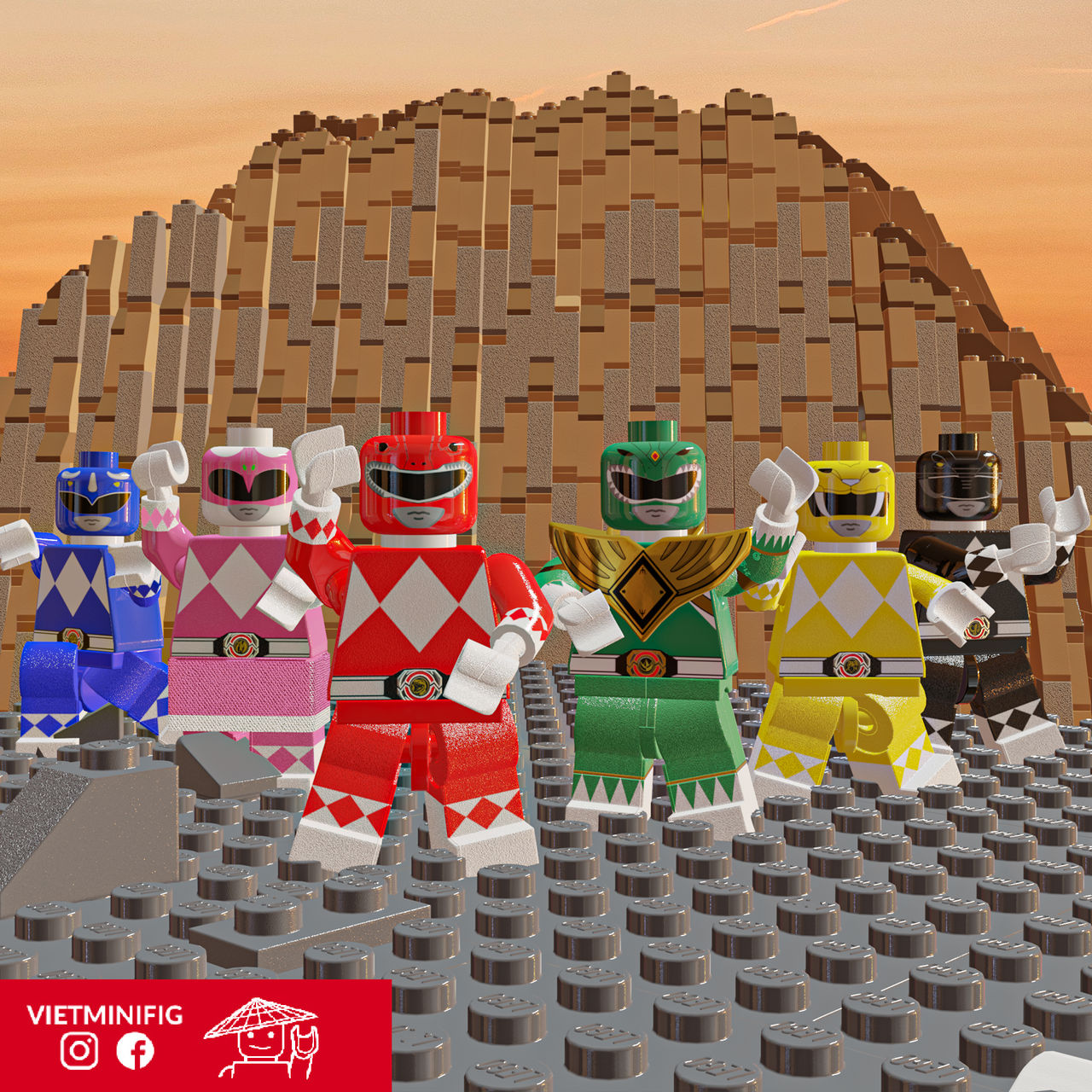 Mighty morphin Power Rangers/ Zyuranger Lego by minhthanhwill on DeviantArt