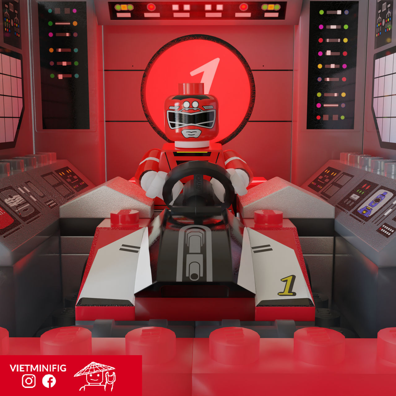 Power Rangers Turbo Red/ Carranger lego by minhthanhwill on DeviantArt