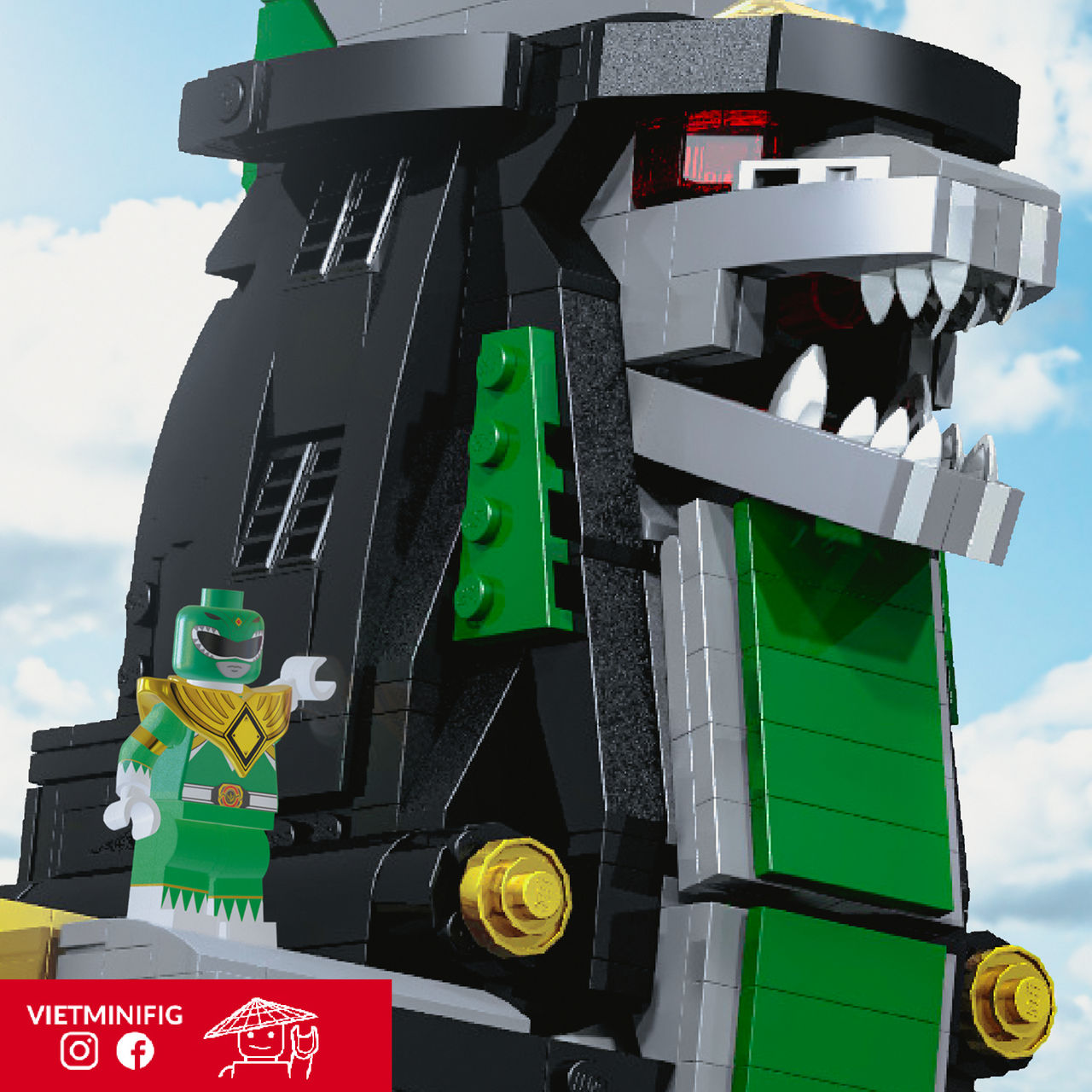 Green Ranger Power Ranger Mighty Morphin Lego by minhthanhwill on ...