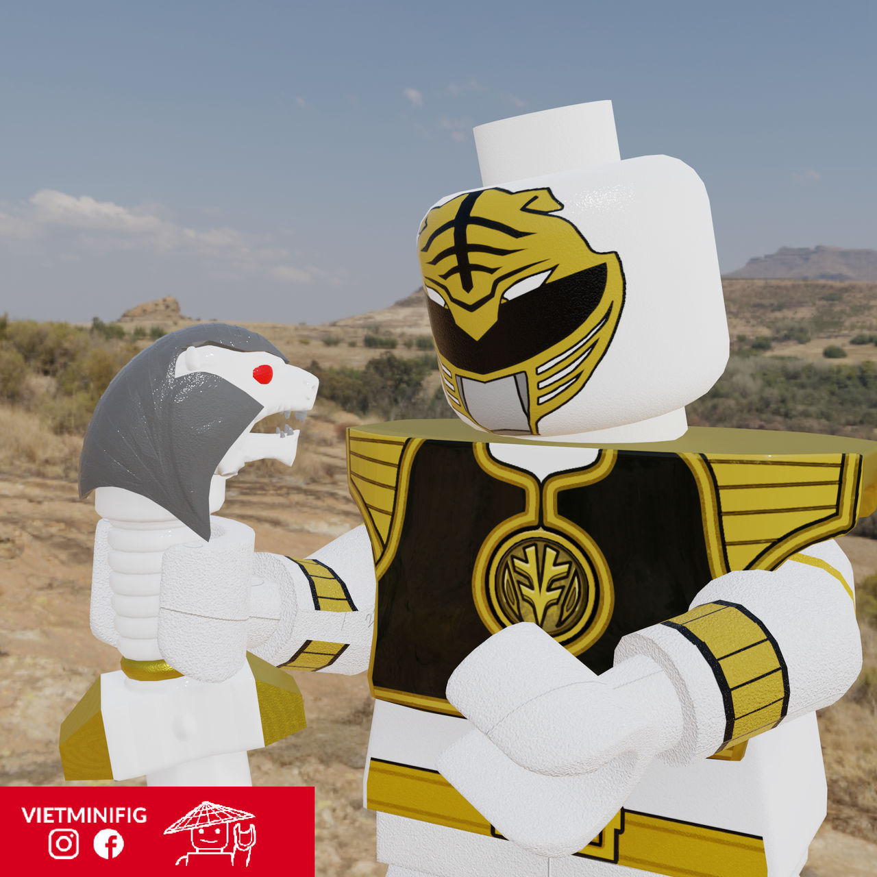 Power Ranger Legos Custom White Ranger/ Mighty Morphin Power Ranger Lego by minhthanhwill on ...