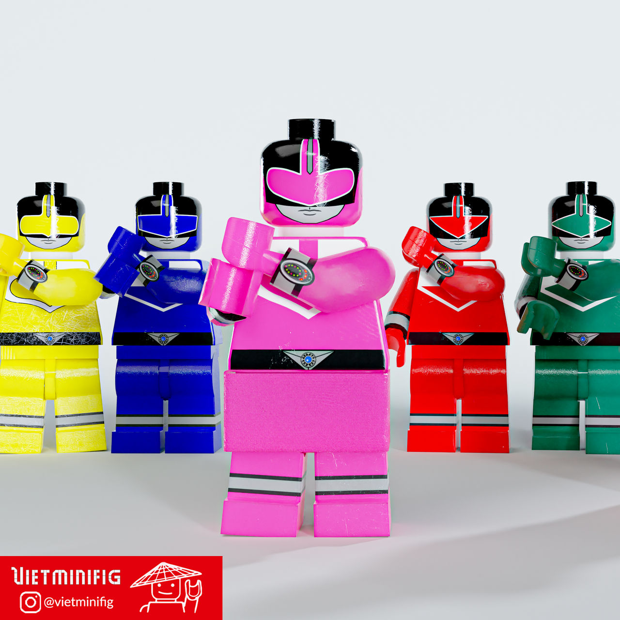 Power Rangers Time Force Pink Time Force Lego by minhthanhwill on ...