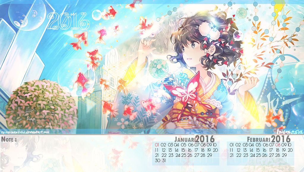 Wallpaper Calendar Anime by Ao-ryn on DeviantArt