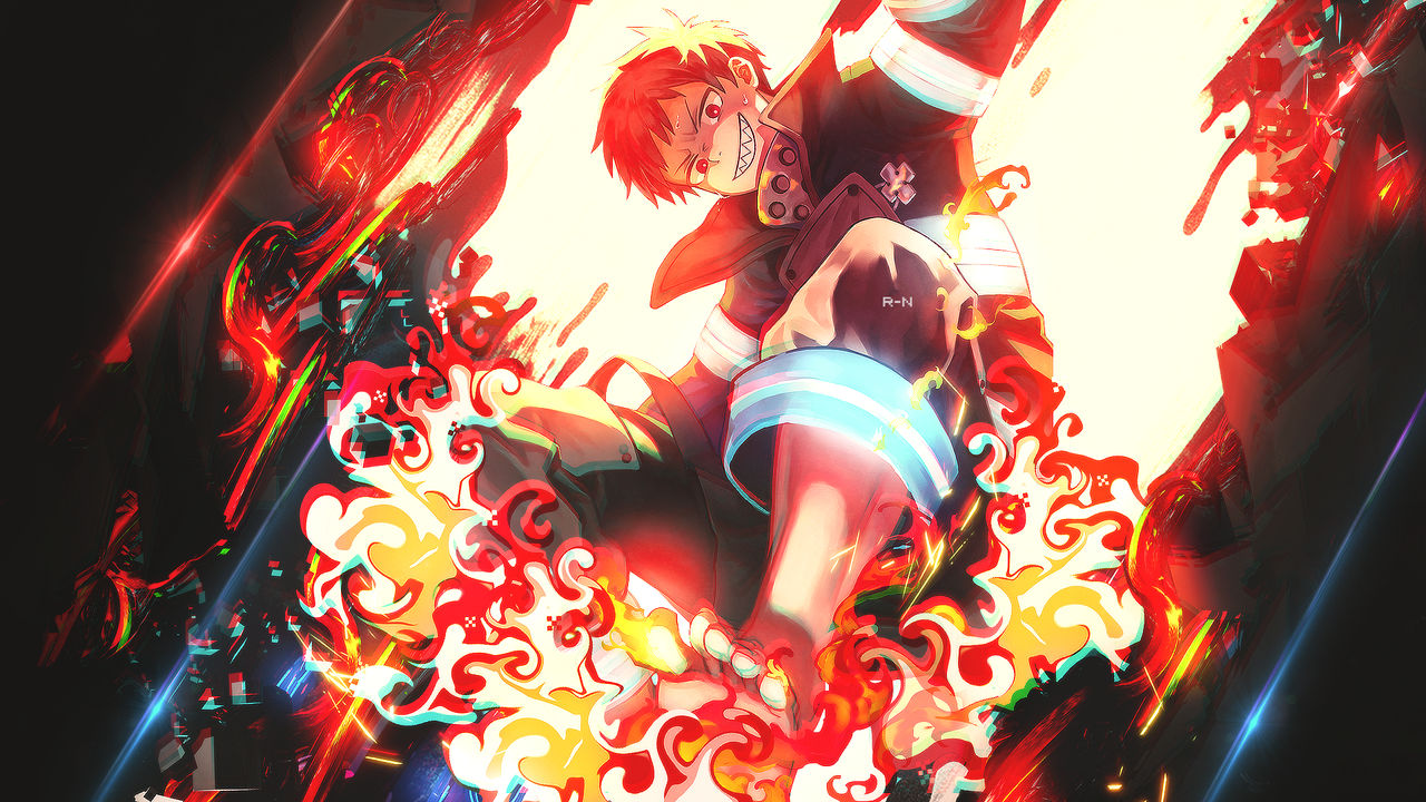Shinra Kusakabe - Fire Force // Wallpaper by Ao-ryn on DeviantArt