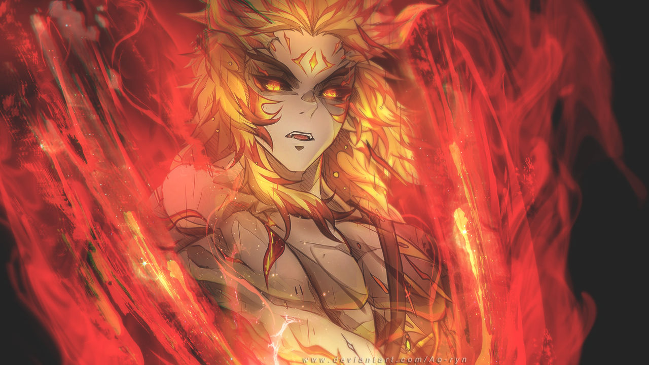 Rengoku Oni by jeffxart on DeviantArt