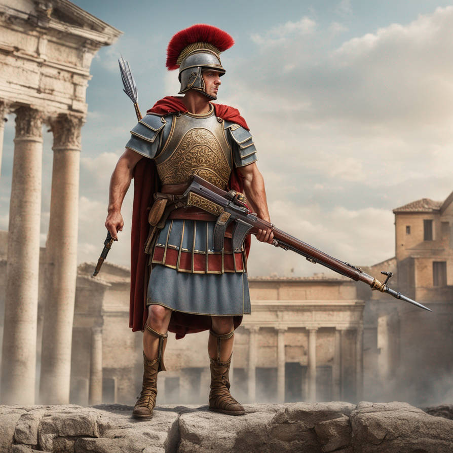 Roman Rifle Roman soldier with bolt action rifle by madincleveland on DeviantArt