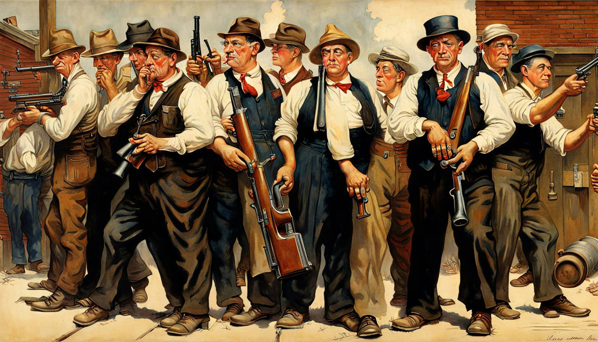 1,920s prohibition era bootleggers with Tommy guns by madincleveland on ...