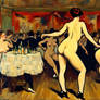 TOULOUSE LE TREC PAINTS AND NAKED GIRL dancing th