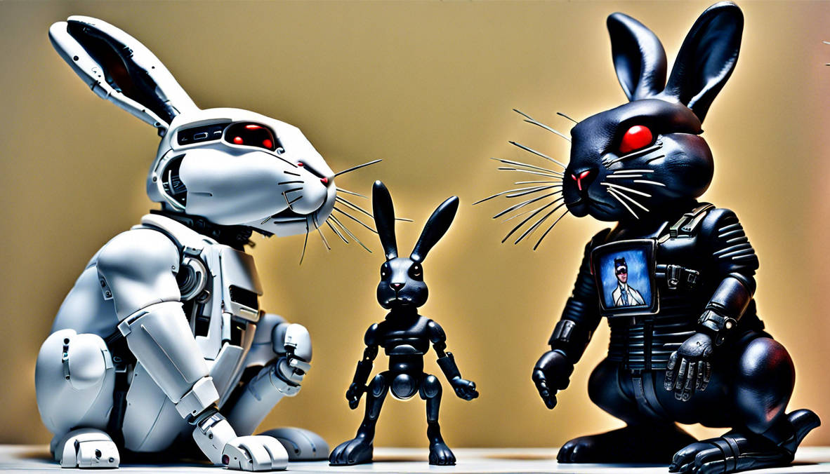 Terrminator Rabbit Promiscuous Bunny Meets Terminator Bunny Painted B by madincleveland on ...