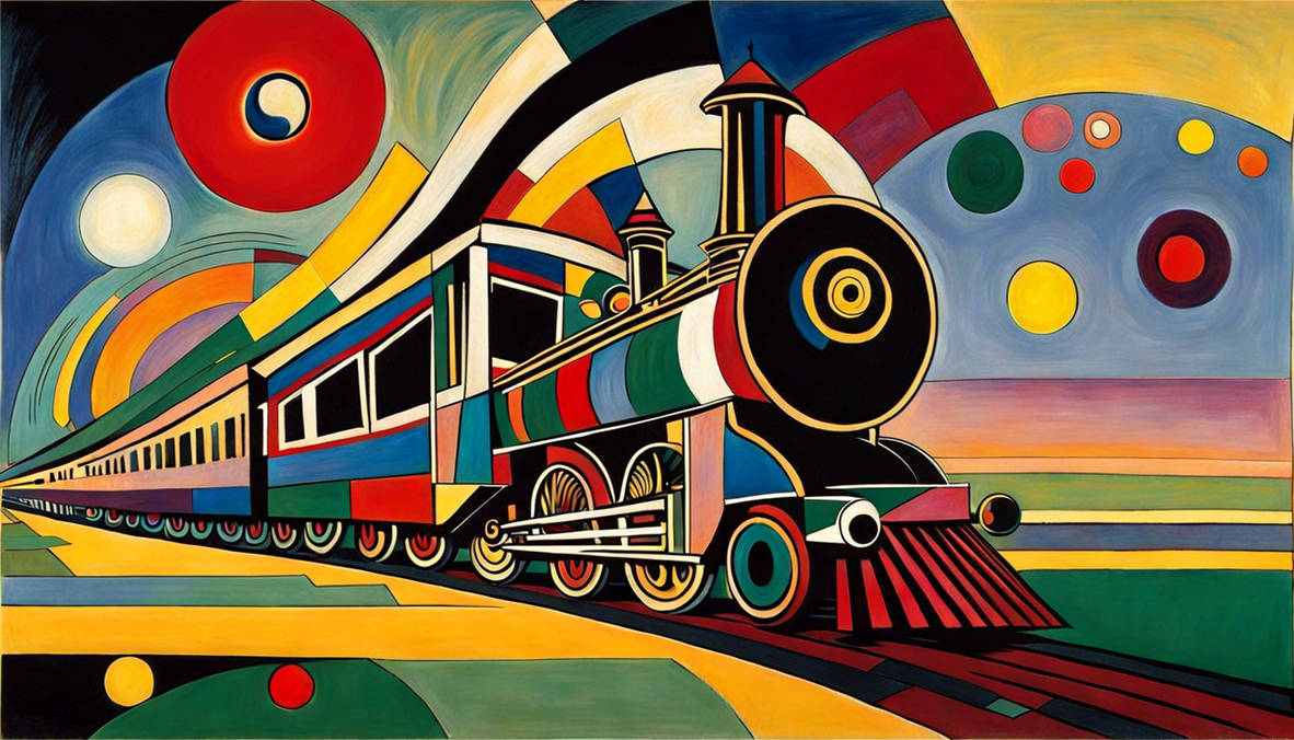 crazy train Ozzy by Wassily Kandinsky