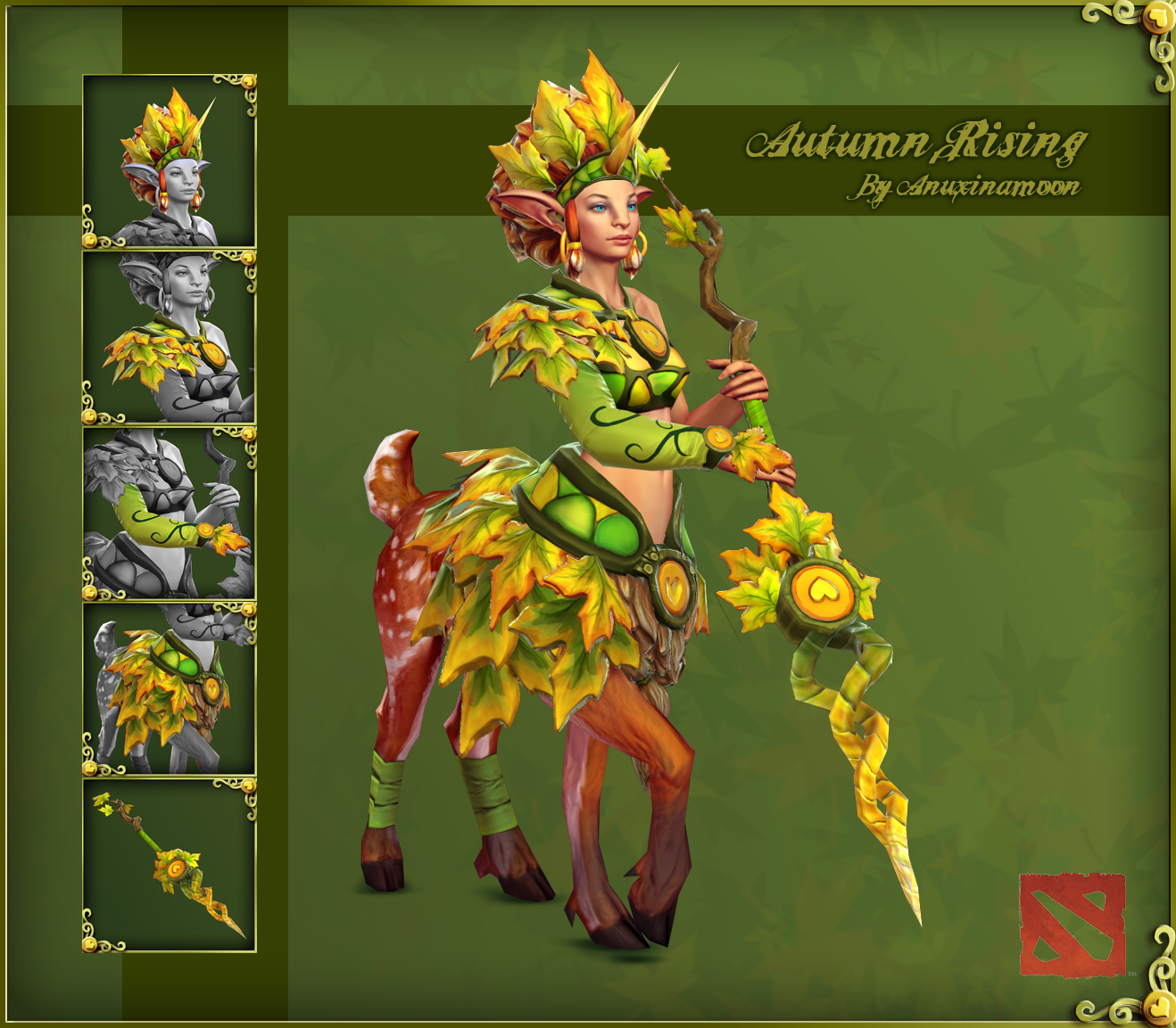 DOTA 2 Polycount - Enchantress Autumn Rising