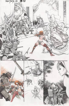 another unpublished red sonja page