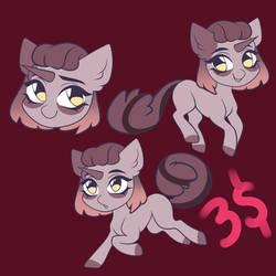 Choccy pony adopt 3$ OPEN