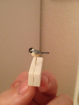 Miniature Chickadee Work in Progress