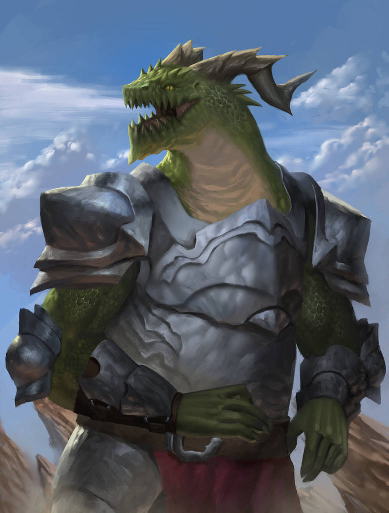 Lizard Knight (Commission) by erickefata on DeviantArt