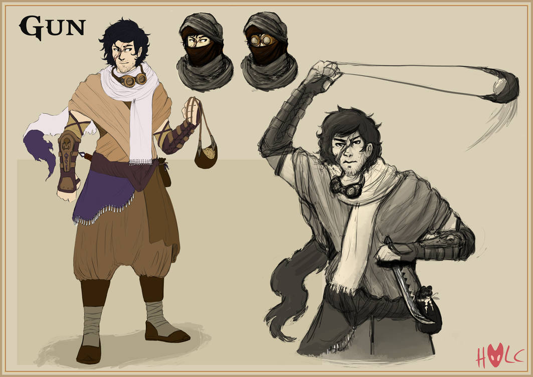 Commission : Gun Character Sheet by Heleca-Art on DeviantArt