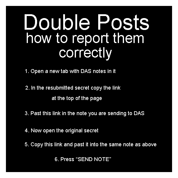 How to report DAS double posts