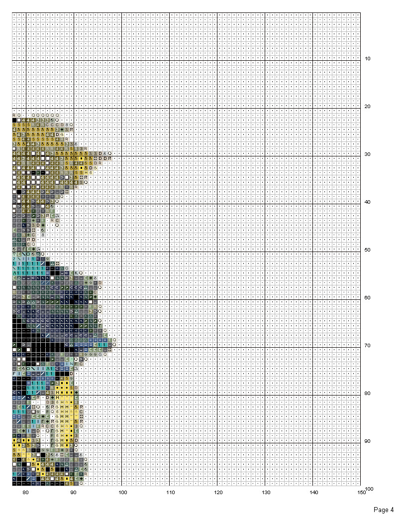 Sora Cross Stitch Pattern 4