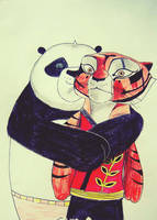 Po and Tigress.