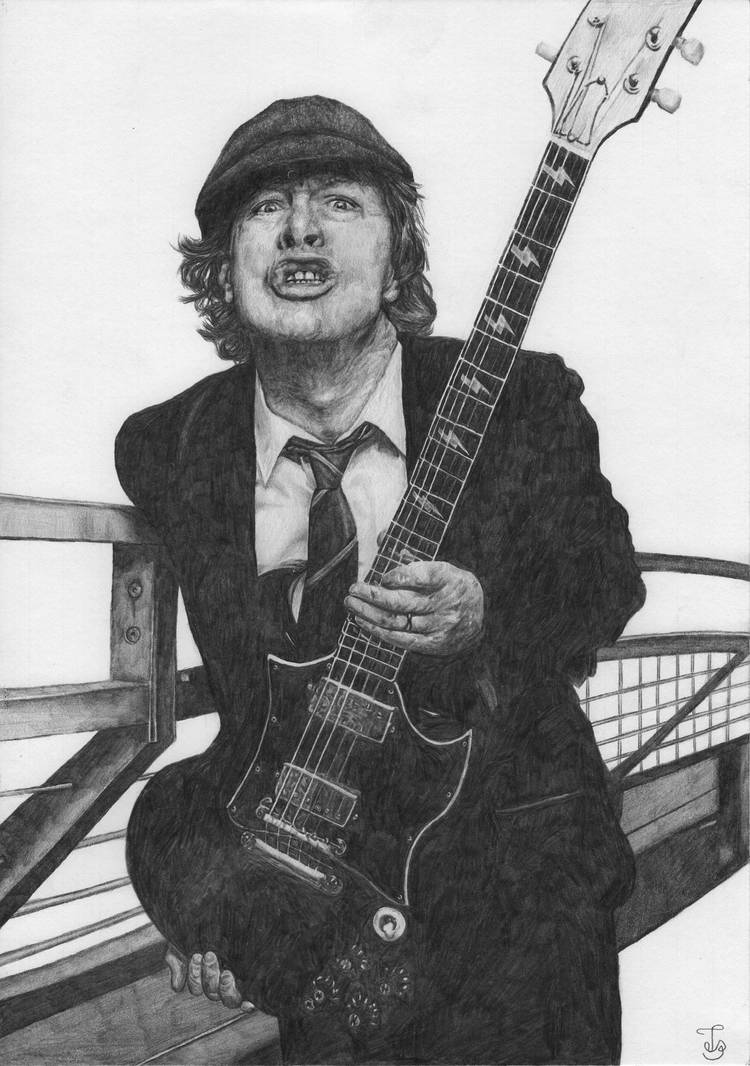 Angus Young by Skippy-s on DeviantArt