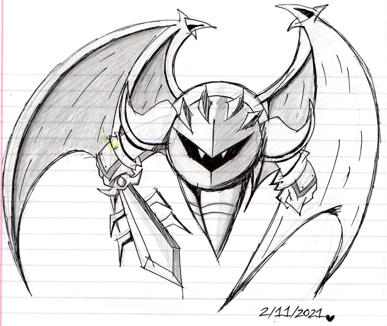 Meta Knight Drawing Tutorial How To Draw Meta Knight