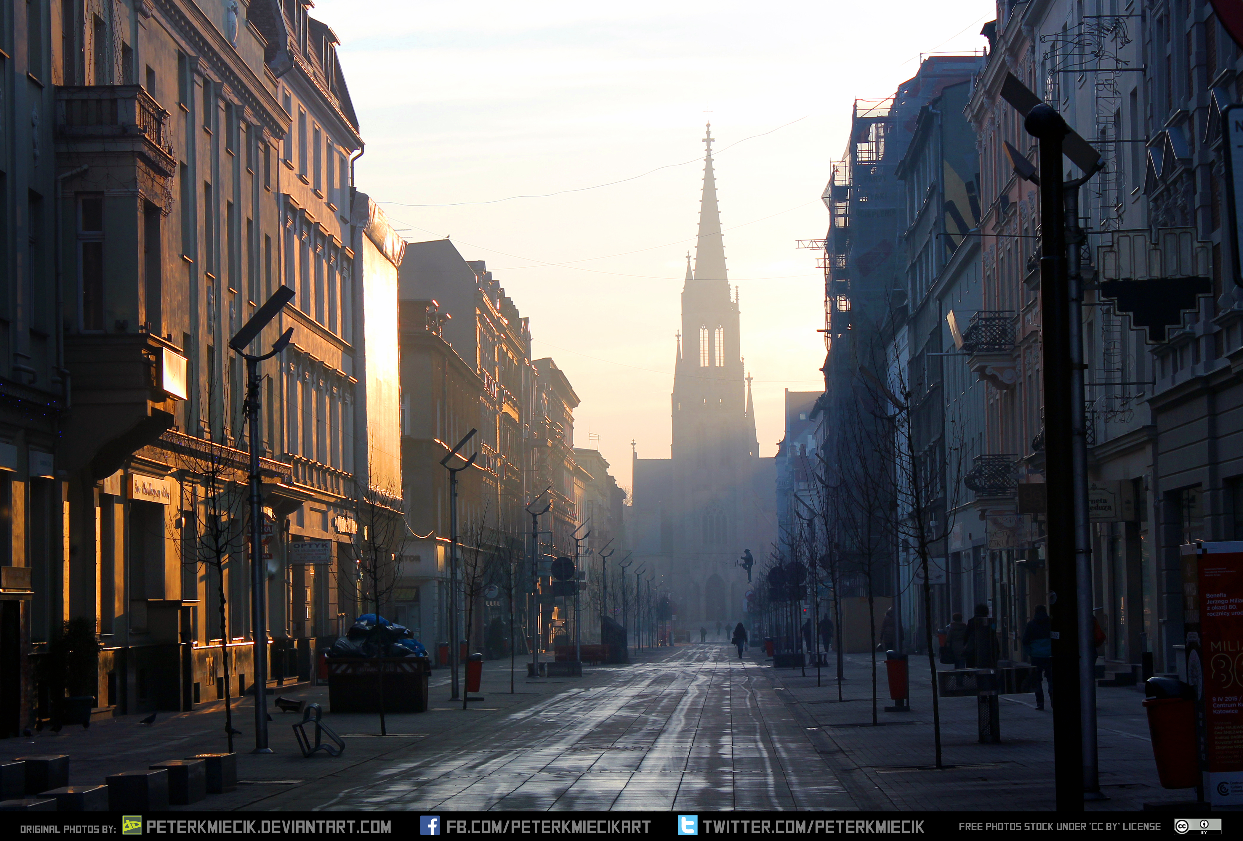 City street at dawn exterior #00023  CC Free Stock