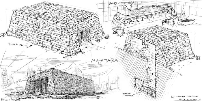 Egyptian Mastaba #sketch