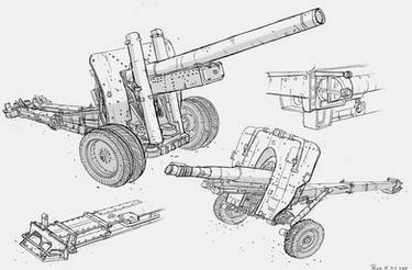 Modern Artillery cannons #sketch