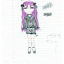 Gothic Purple Haired Girl...