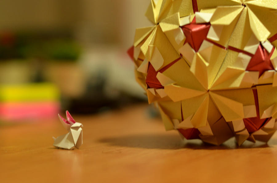Rabbit and the Origami Globe