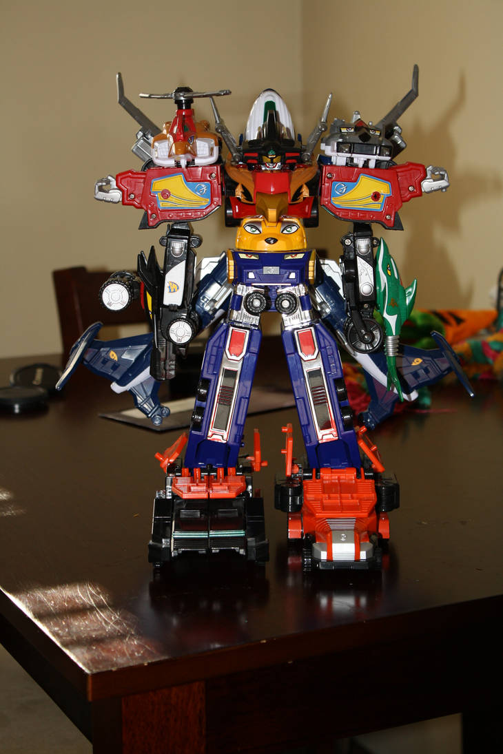 Skyrev Megazord ready for action by joemy7 on DeviantArt