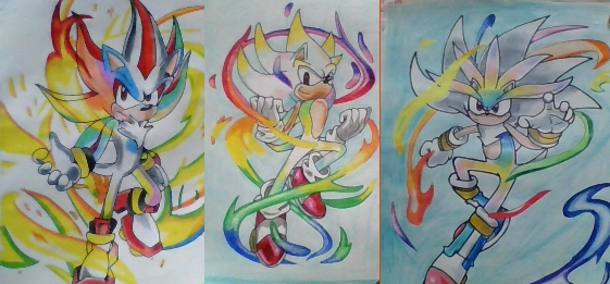 SONIC fusion SHADOW fusion with SILVER